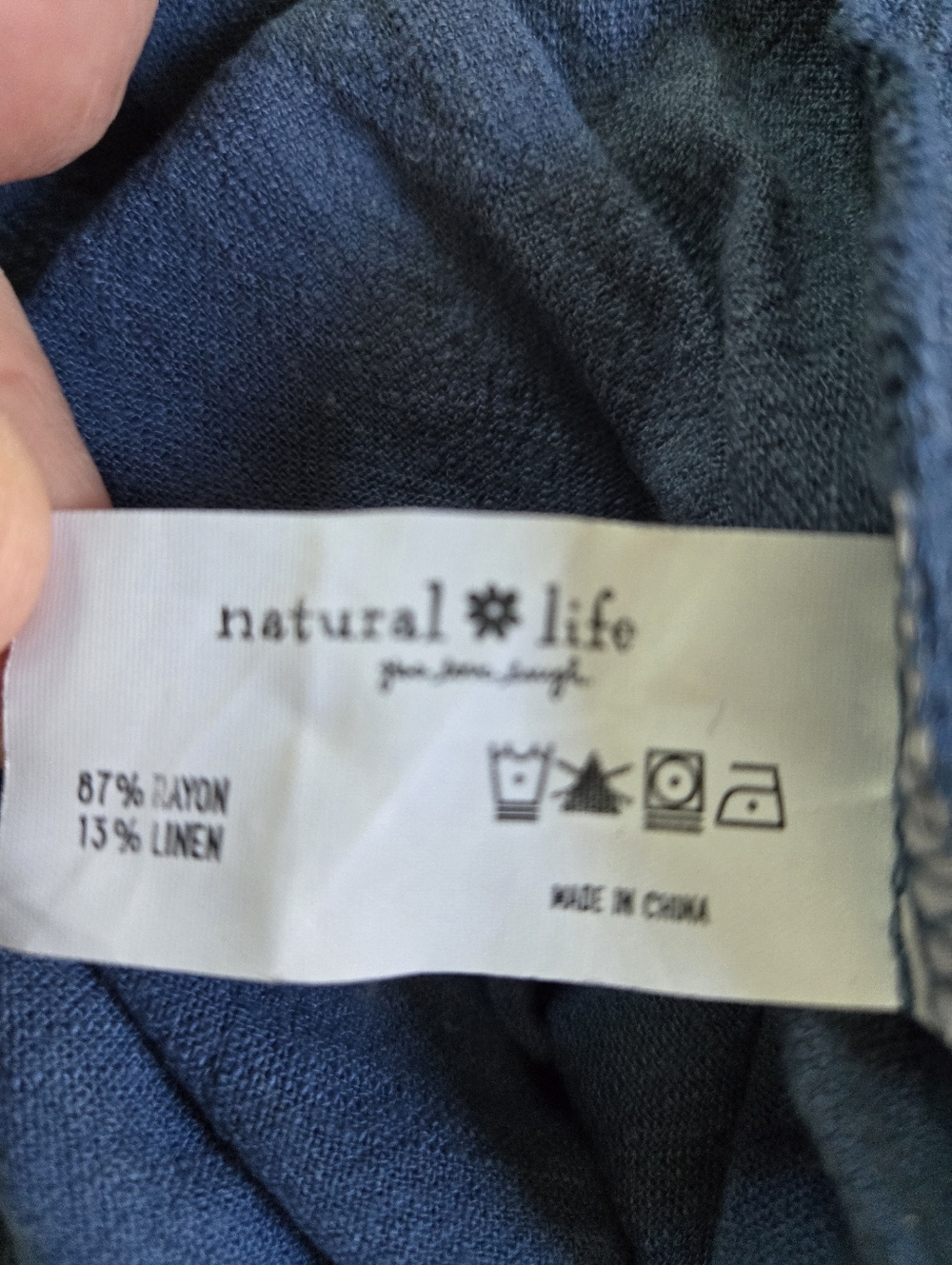 NATURAL LIFE Teal Blue V-Neck Jumpsuit - Picture 11 of 11